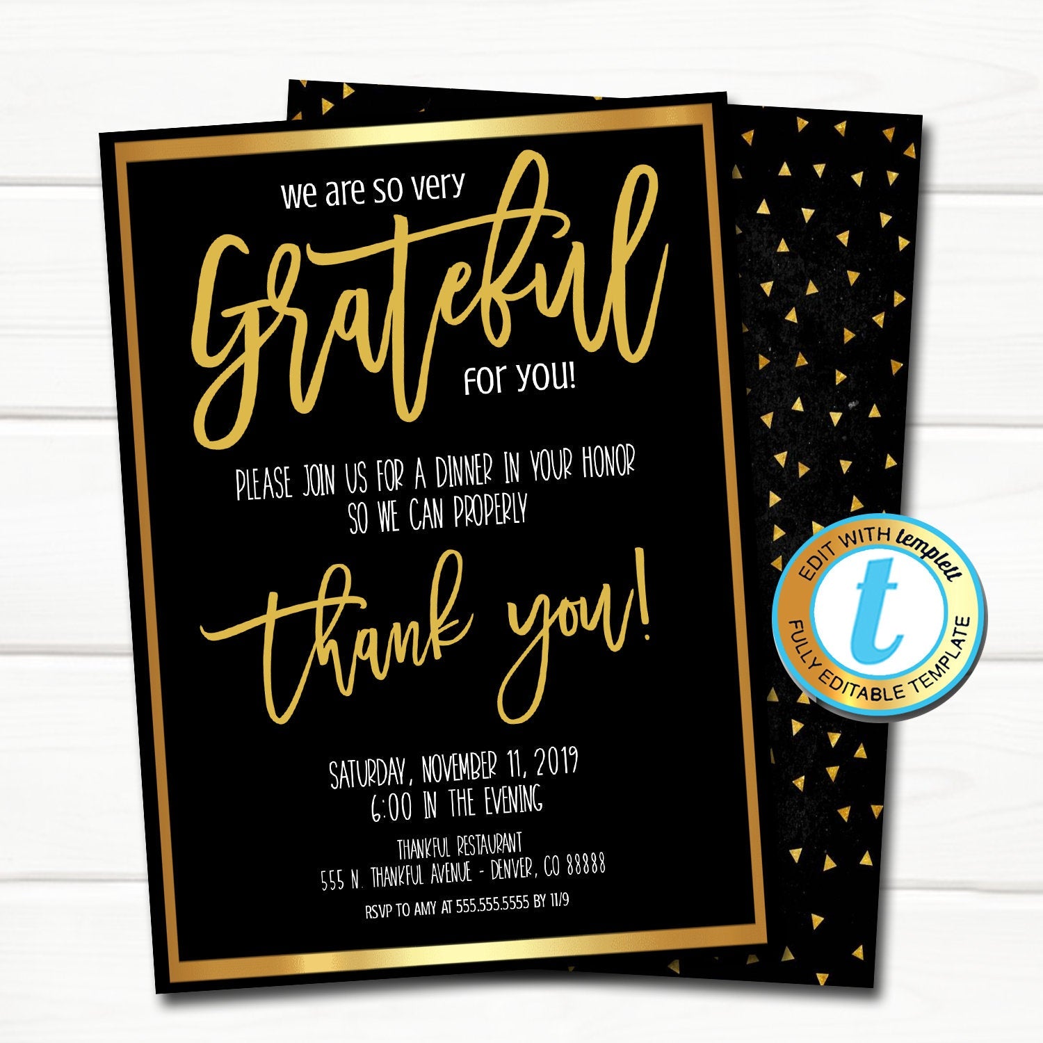 Congratulations Templates - Templett Shop