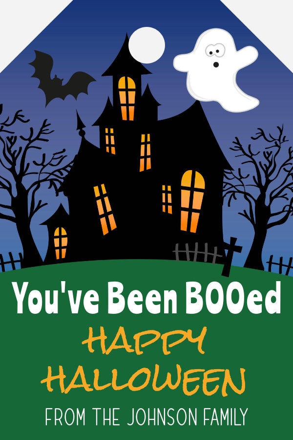 You've Been Booed Halloween Gift Tag Template Set of 3, Halloween Favor ...