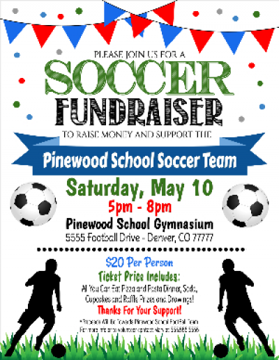 Soccer Fundraiser Flyer - Templett Shop