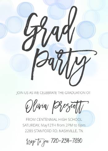 Editable Graduation Party Invitation Template Grad Party Invitation ...