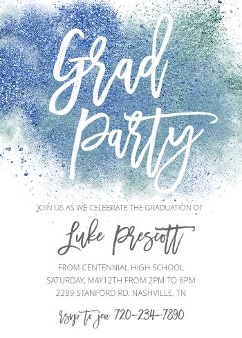 Editable Graduation Party Invitation Template Grad Party Invitation ...